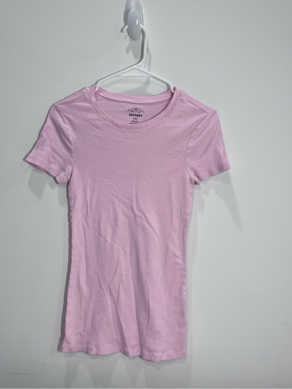 Old Navy Light Pink Short Sleeve Crewneck Tee